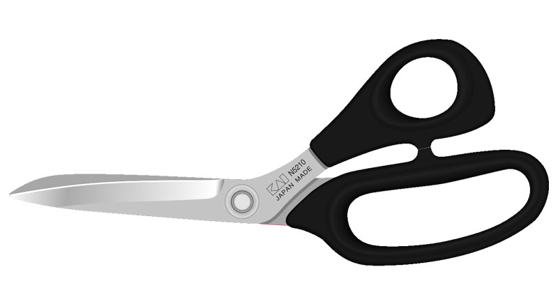 Kai N5210-L Left-Handed Fabric Scissors Stainless Steel 8 Inches / 210 mm :  : Home & Kitchen