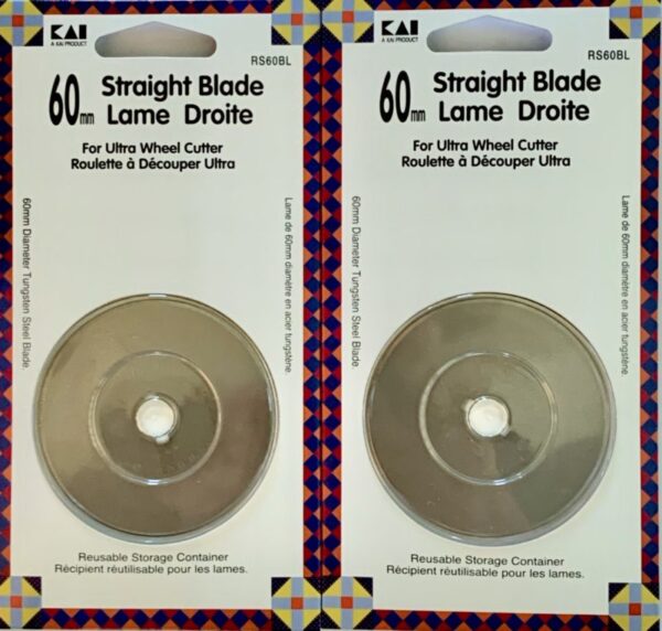 KAI RS-60BL: 2 - 60mm ROTARY BLADES IN A PACKAGE