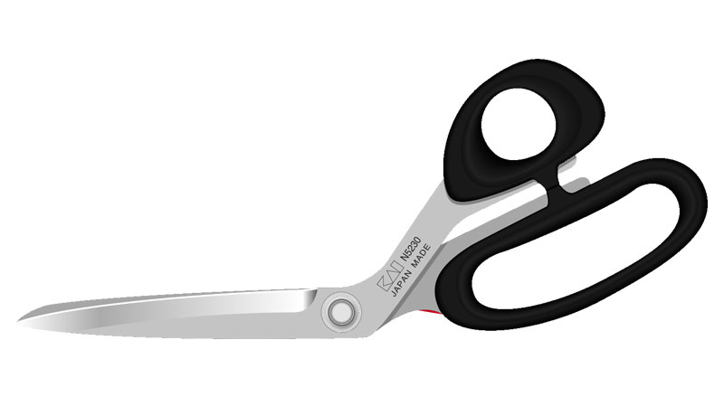 KAI N5230: 9 INCH FABRIC & KITCHEN SHEARS  Scissors & Shears: Kai Scissors  & Shears: Scissorman USA