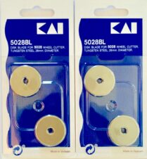 KAI 5028BL 28MM ROTARY WHEEL CUTTER BLADES - 4 BLADES IN A PUT UP